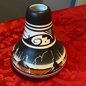 Native American Chimney vase-signed
